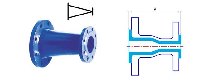 Flanged Concentric Reducer Dimensions and weights